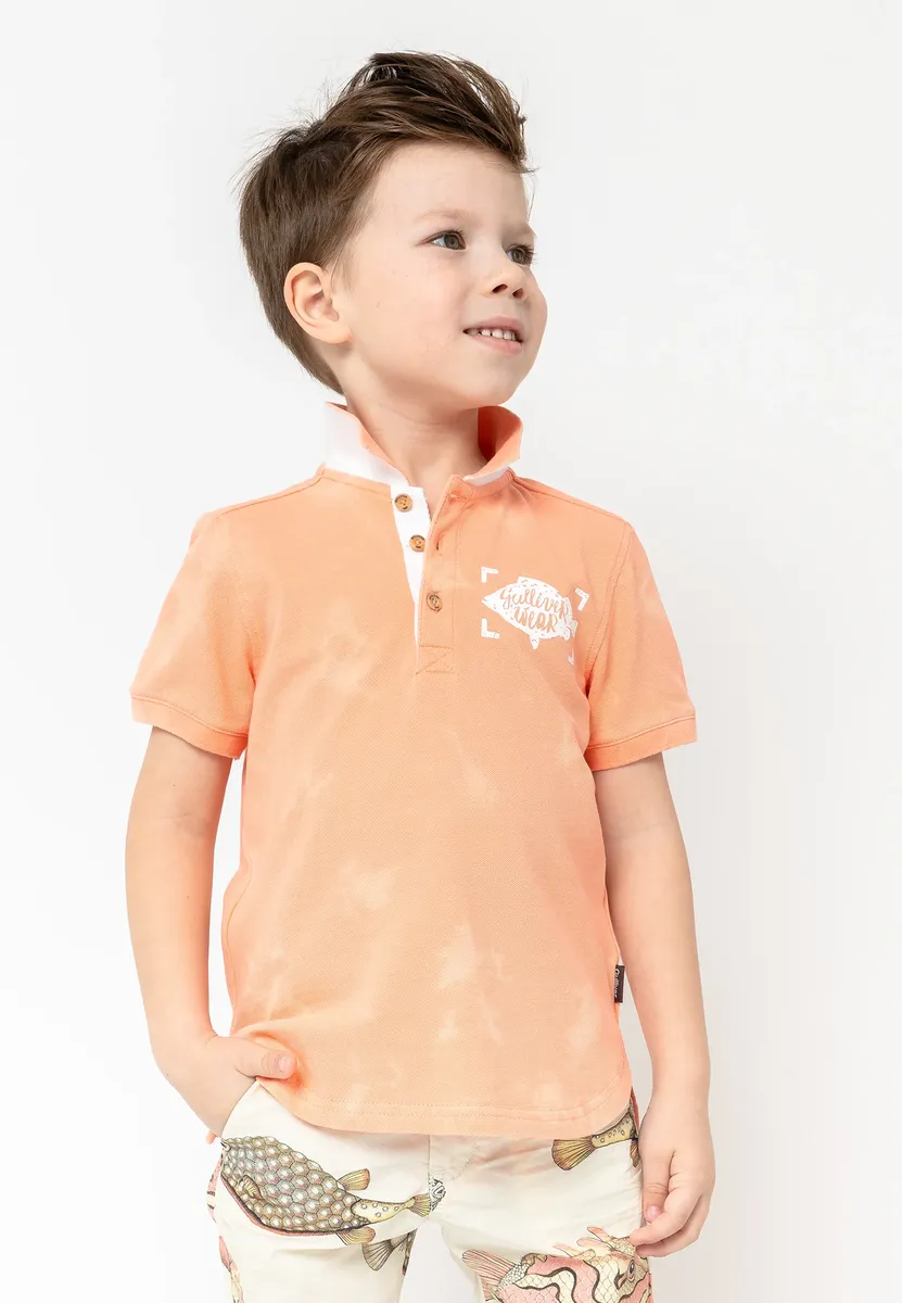 Рубашка-поло Gulliver с классным фирменным принтом, цвет Apricot
Рубашка-поло Gulliver с классным фирменным принтом, цвет Apricot