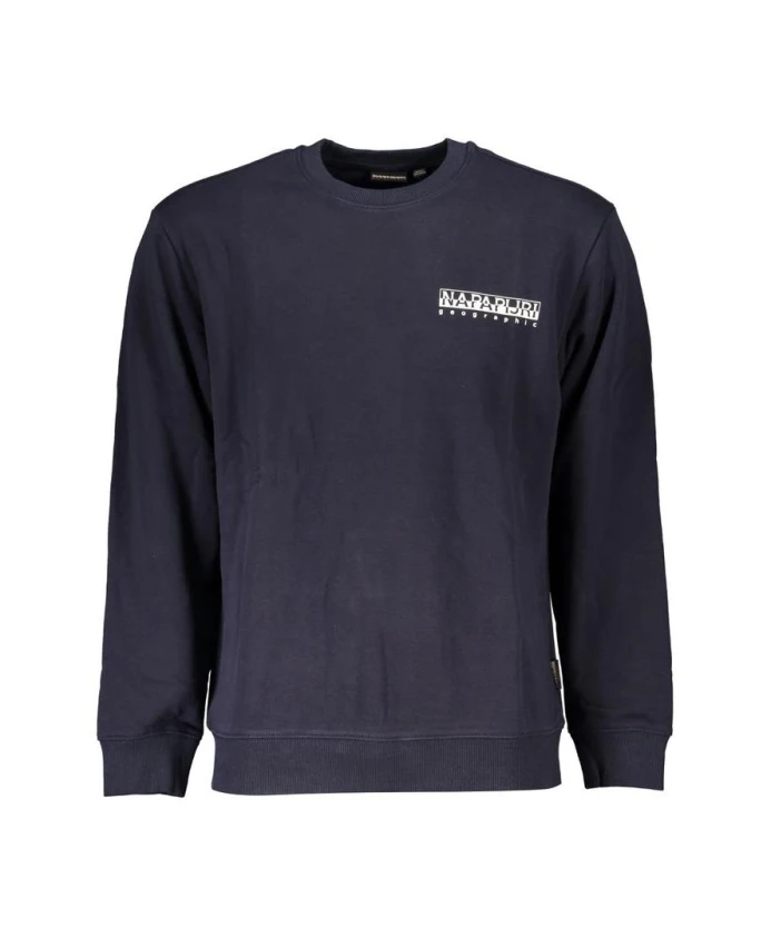 Синий флисовый пуловер с круглым вырезом Napapijri, синий
Синий флисовый пуловер с круглым вырезом Napapijri, синий