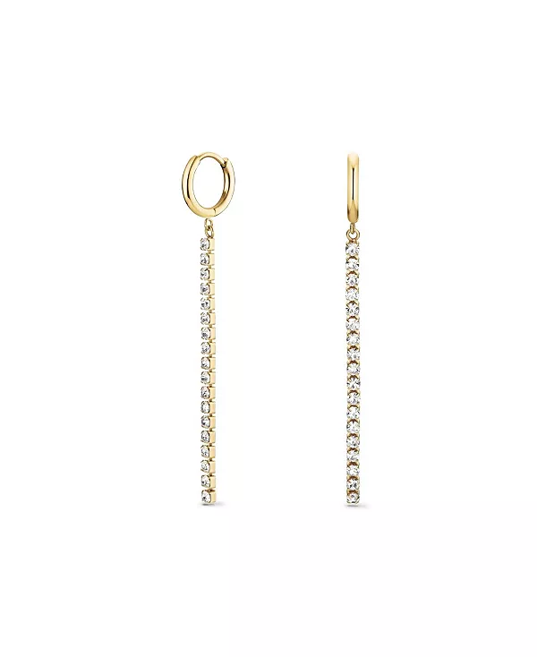 Теннисные серьги из нержавеющей стали с покрытием из 14-каратного желтого золота Rosefield, gold
Теннисные серьги из нержавеющей стали с покрытием из 14-каратного желтого золота Rosefield, gold