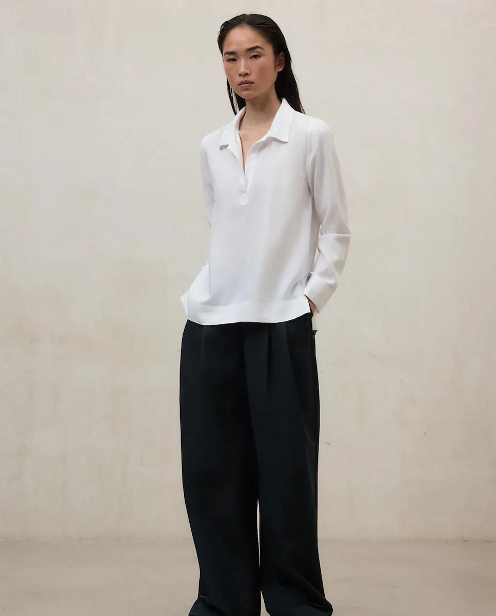 Женская блузка с V-образным вырезом Ecoalf, белый
Женская блузка с V-образным вырезом Ecoalf, белый