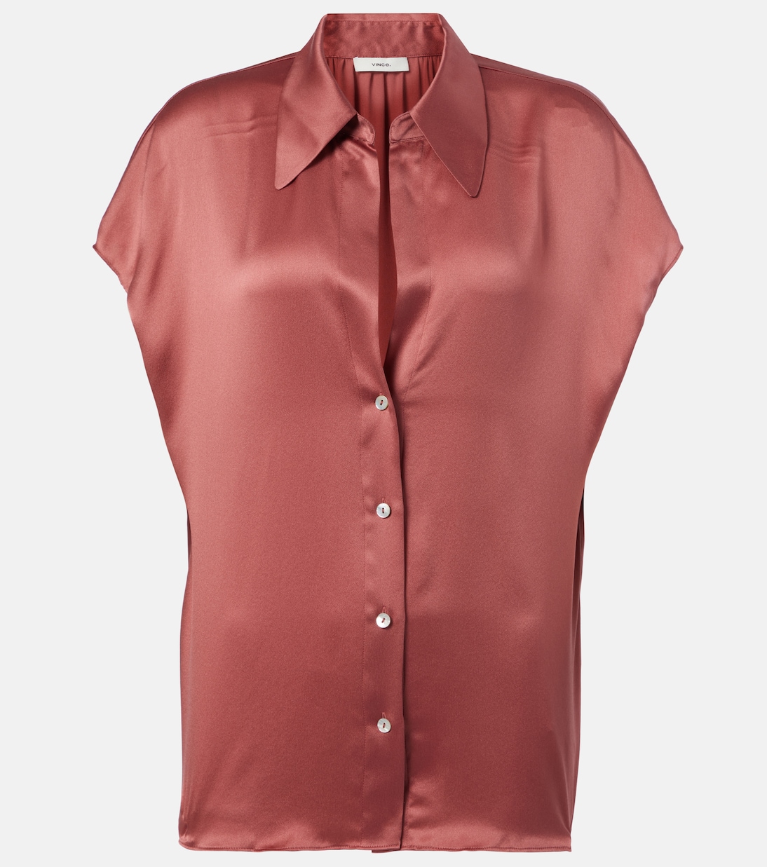 Шёлковая атласная блузка Vince, Peony Wood
Шёлковая атласная блузка Vince, Peony Wood