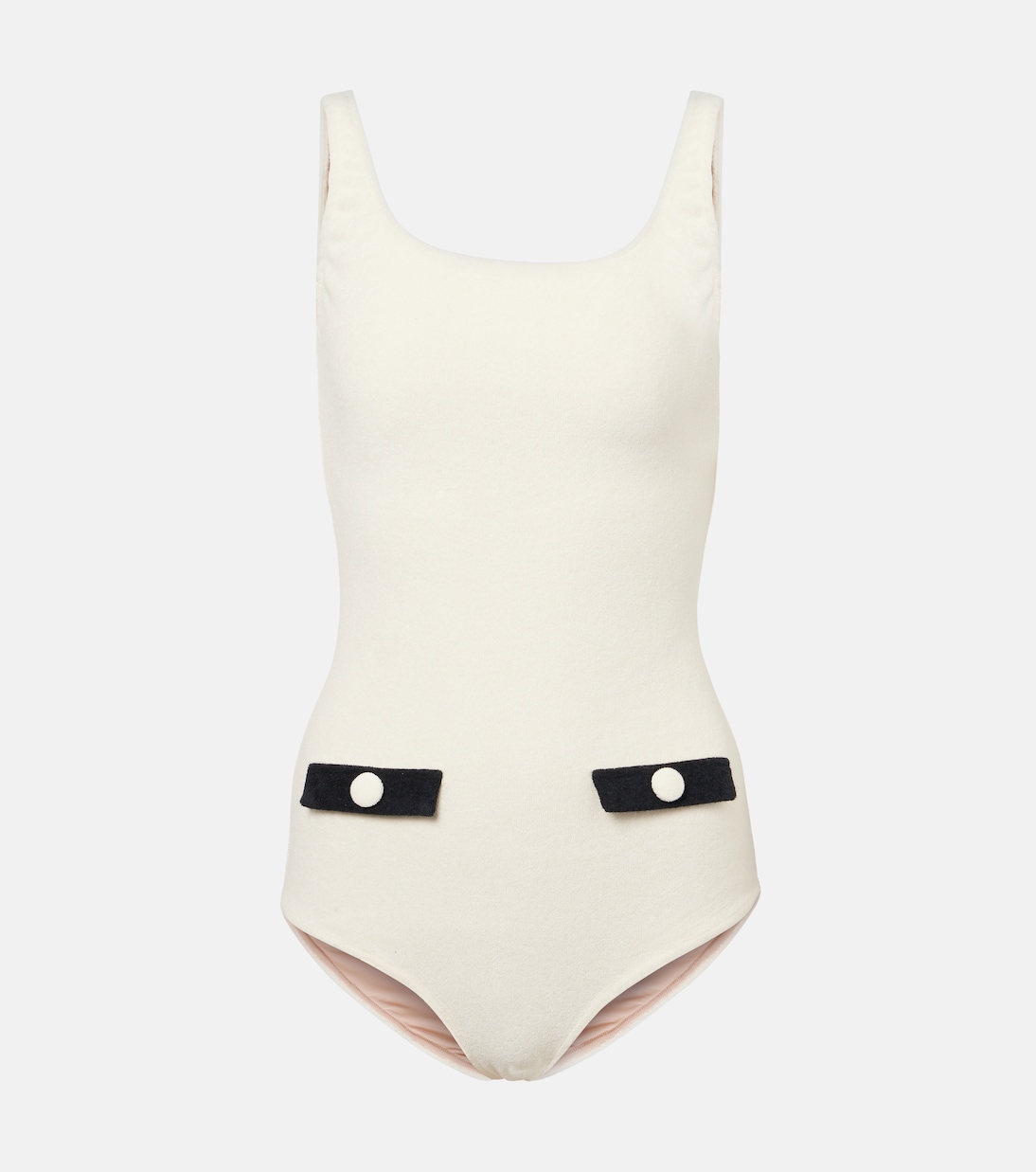 Купальник из хлопкового махрового материала Adriana Degreas, белый
Купальник из хлопкового махрового материала Adriana Degreas, белый