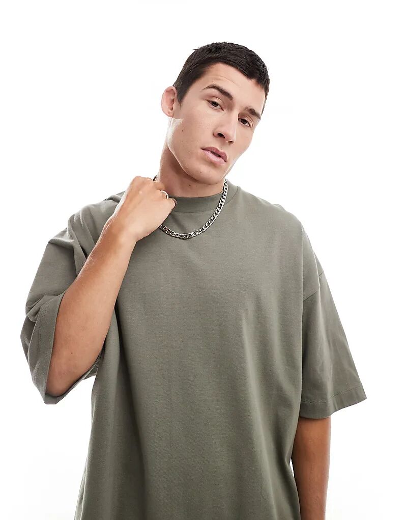 Футболка ASOS DESIGN essentials extreme oversize цвета хаки
Футболка ASOS DESIGN essentials extreme oversize цвета хаки