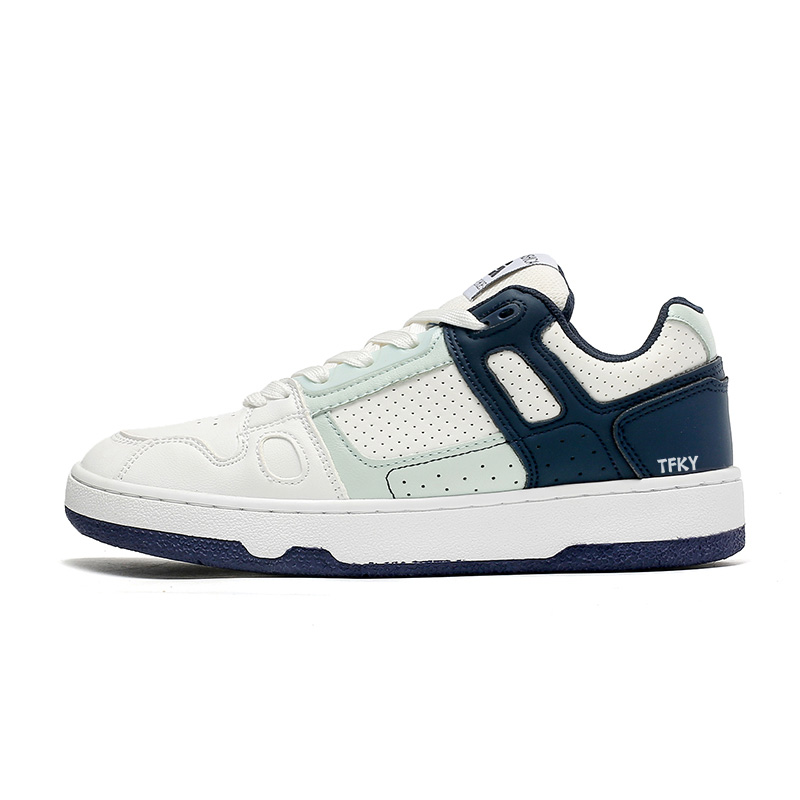 TFKY Прочные дышащие низкие скейтерские кроссовки мужские бело-темно-синие, цвет White Dark Blue
TFKY Прочные дышащие низкие скейтерские кроссовки мужские бело-темно-синие, цвет White Dark Blue