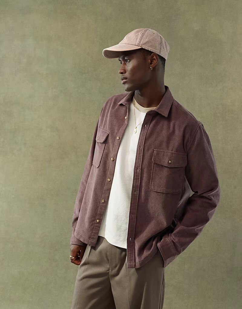 Рубашка свободного кроя из вельвета фиолетового цвета Asos Design
Рубашка свободного кроя из вельвета фиолетового цвета Asos Design