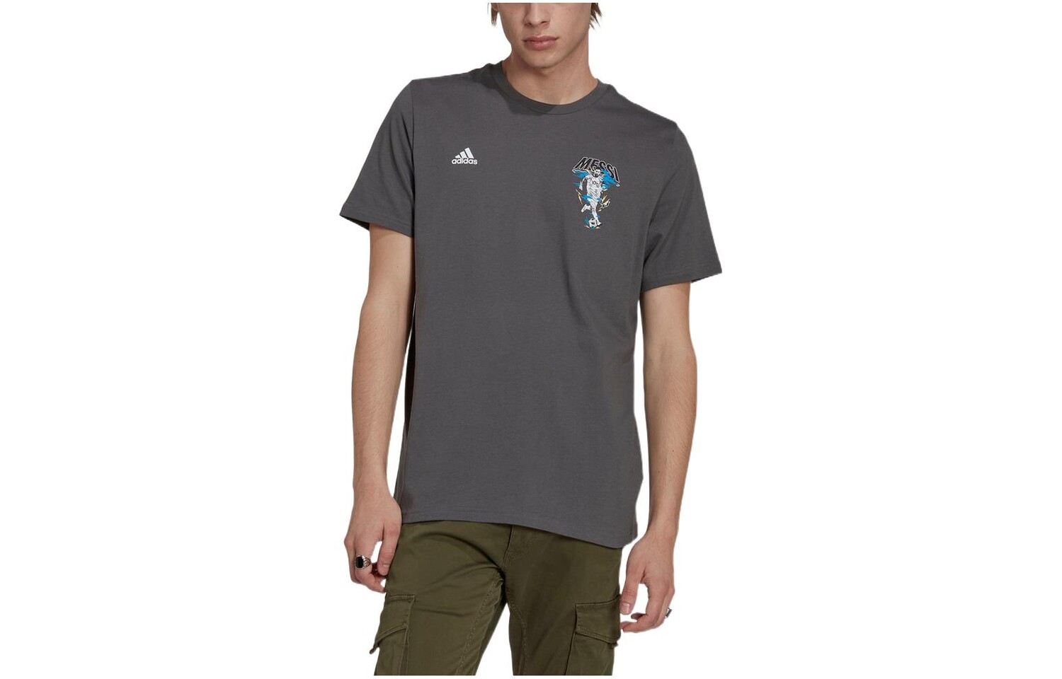 Adidas Мужская футбольная майка, Темно-серый
Adidas Мужская футбольная майка, Темно-серый