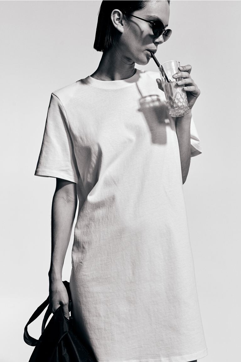 Платье-Майка с подплечниками H&M, белый
Платье-Майка с подплечниками H&M, белый