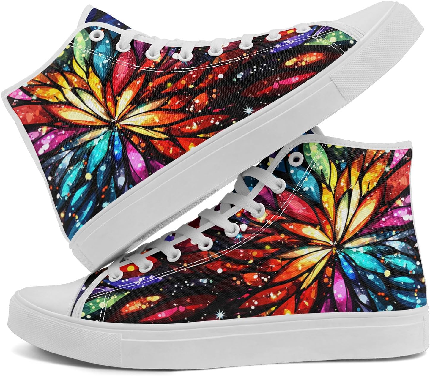 Высокие кеды на шнуровке AWSOLE с принтом из витражного стекла для женщин и мужчин, разноцветные легкие модные повседневные обувные для прогулок
Высокие кеды на шнуровке AWSOLE с принтом из витражного стекла для женщин и мужчин, разноцветные легкие модные повседневные обувные для прогулок