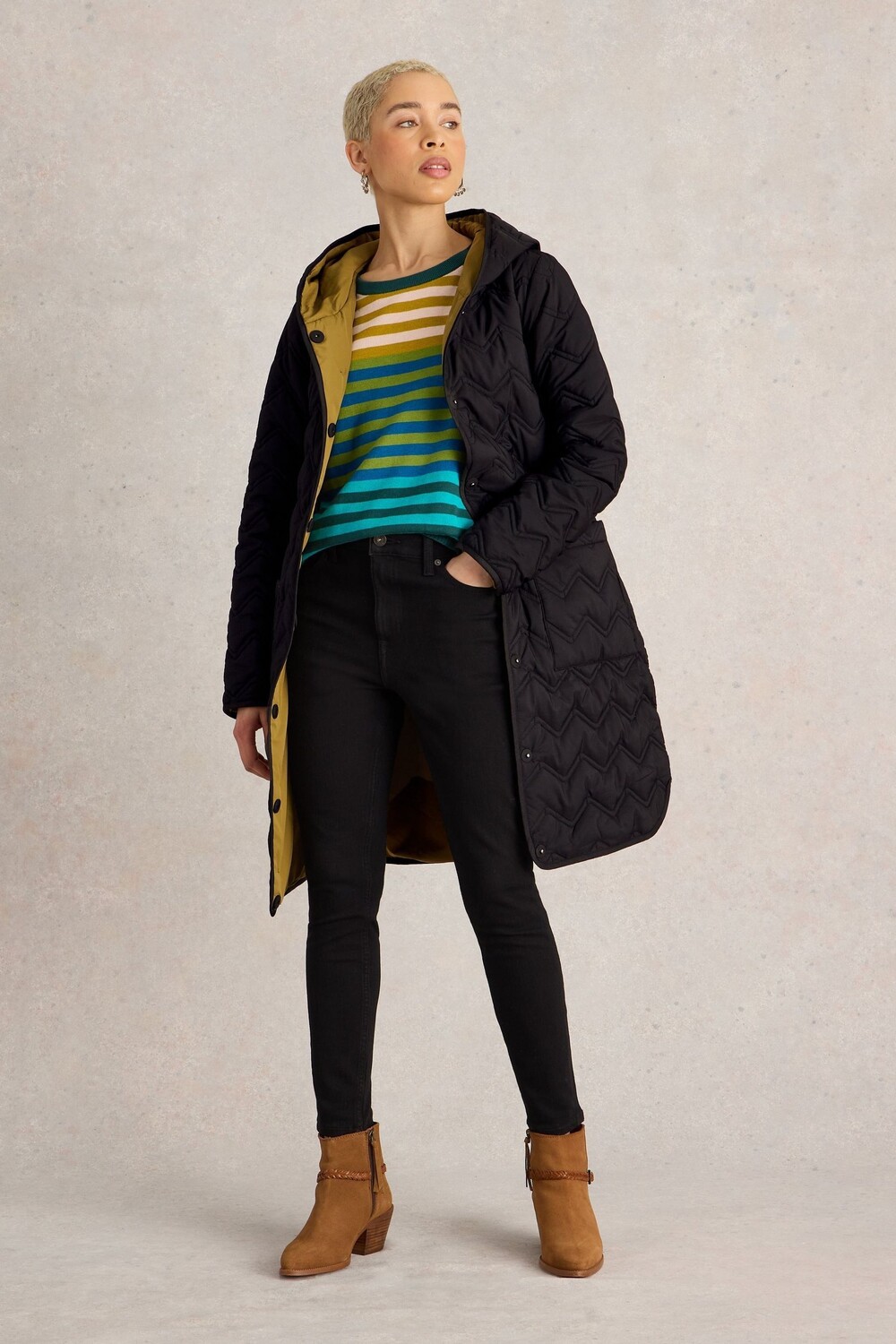 Стеганое пальто Арлет White Stuff, черный
Стеганое пальто Арлет White Stuff, черный