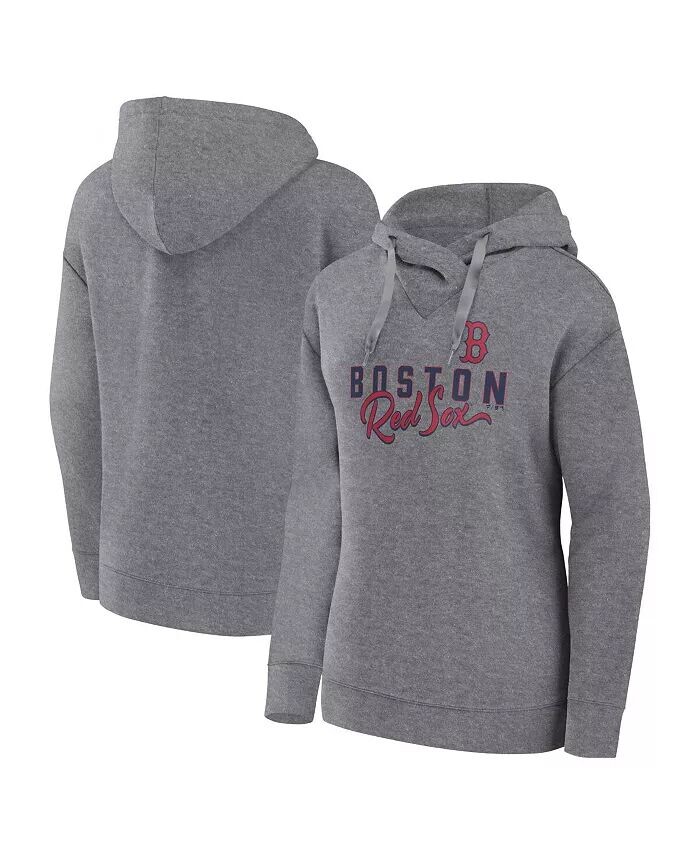 Женская облегающая толстовка с капюшоном Heather Grey Boston Red Sox Script Favorite Fanatics
Женская облегающая толстовка с капюшоном Heather Grey Boston Red Sox Script Favorite Fanatics