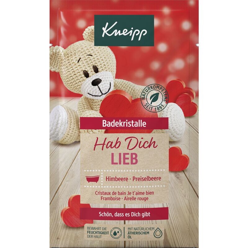Кристаллы для ванны Люблю тебя Kneipp, 60 g
Кристаллы для ванны Люблю тебя Kneipp, 60 g