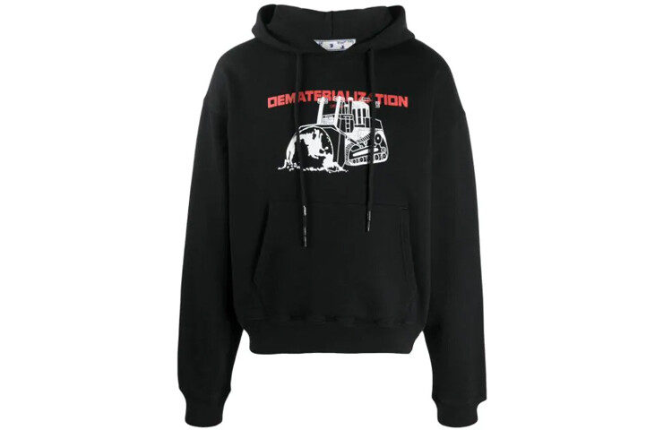 Толстовка мужская Off-White с принтом, черный / белый / красный 
Толстовка мужская Off-White с принтом, черный / белый / красный