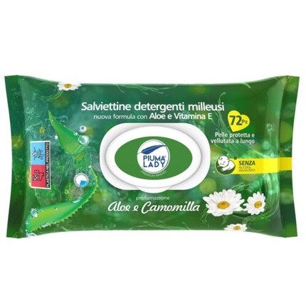 Многоцелевые очищающие салфетки Piuma Lady с алоэ и ромашкой, 72 шт., Sos Casa
Многоцелевые очищающие салфетки Piuma Lady с алоэ и ромашкой, 72 шт., Sos Casa