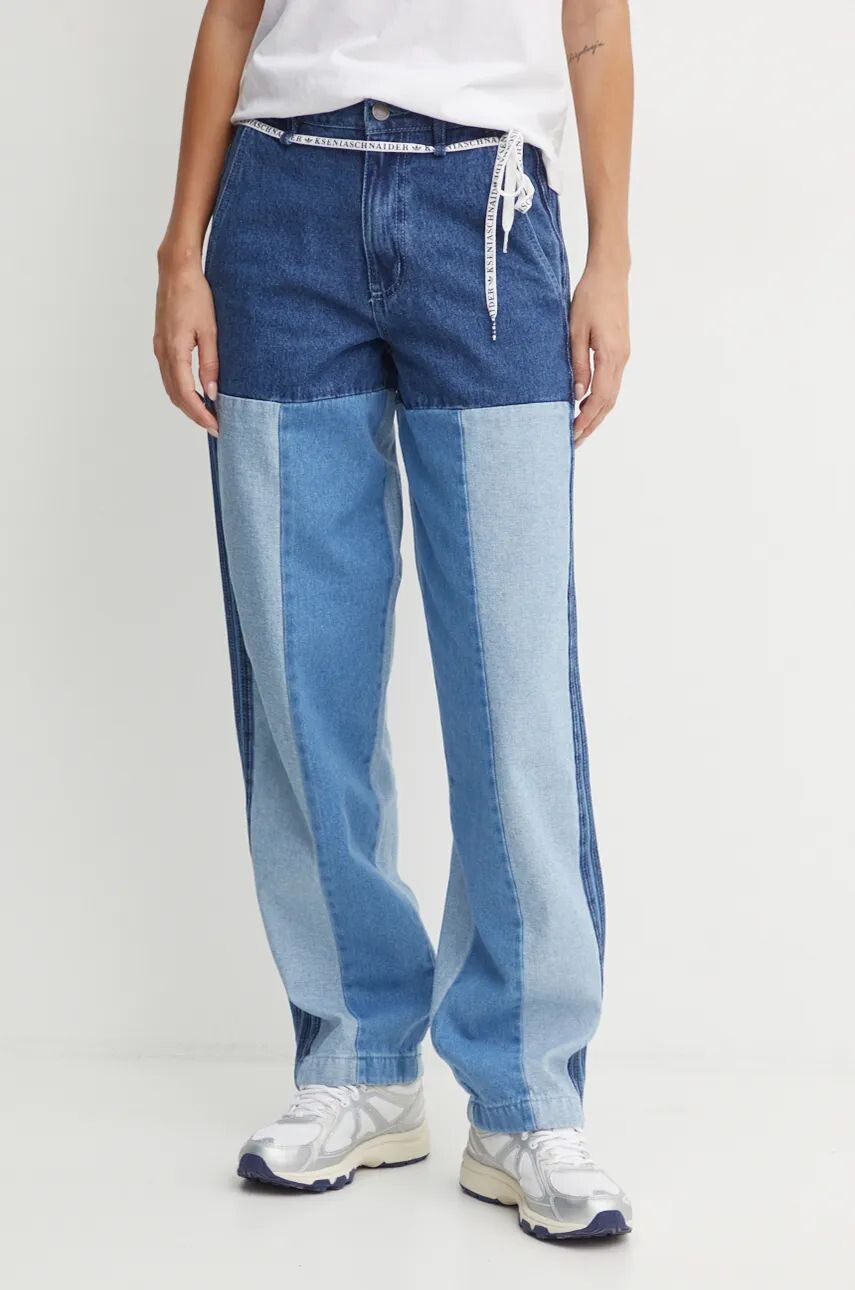 Джинсы adidas Originals x Ксения Шнайдер, синий 
Джинсы adidas Originals x Ксения Шнайдер, синий