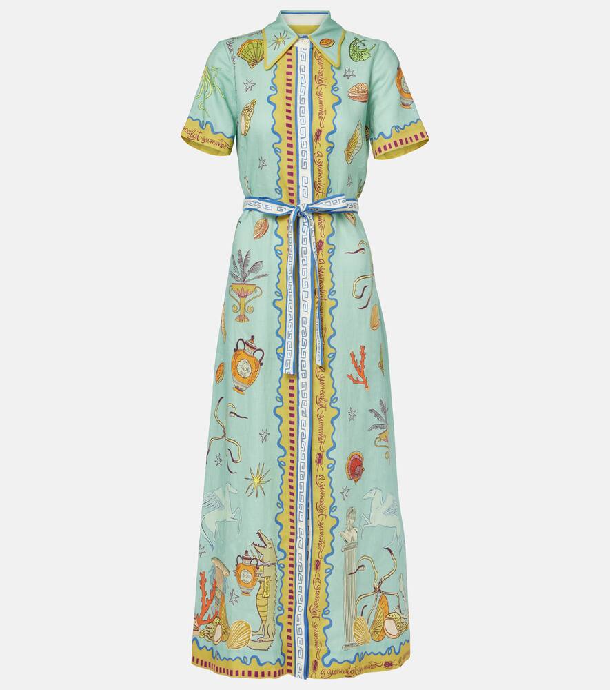 Сюрреалистичное летнее льняное платье-рубашка Alémais, Multi
Сюрреалистичное летнее льняное платье-рубашка Alémais, Multi