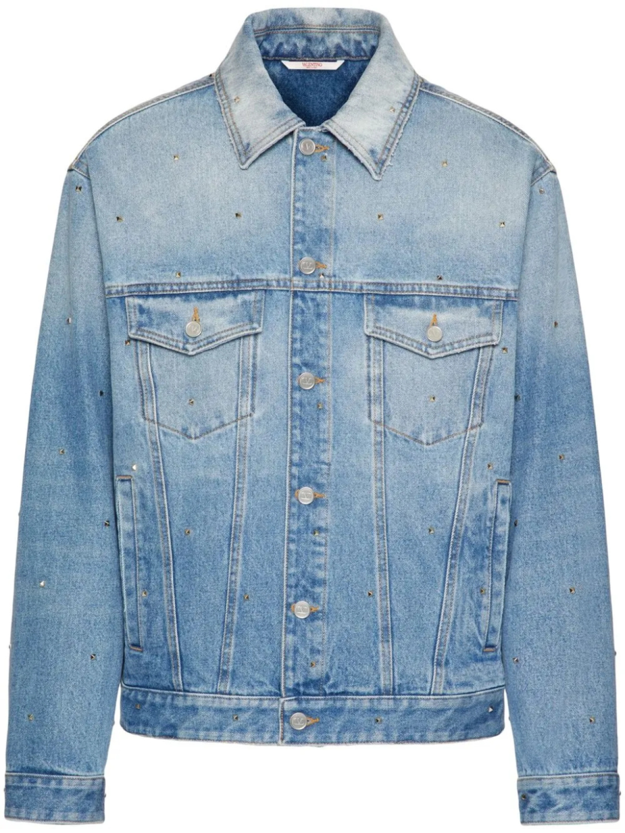 Valentino Garavani джинсовая куртка Rockstud, синий
Valentino Garavani джинсовая куртка Rockstud, синий