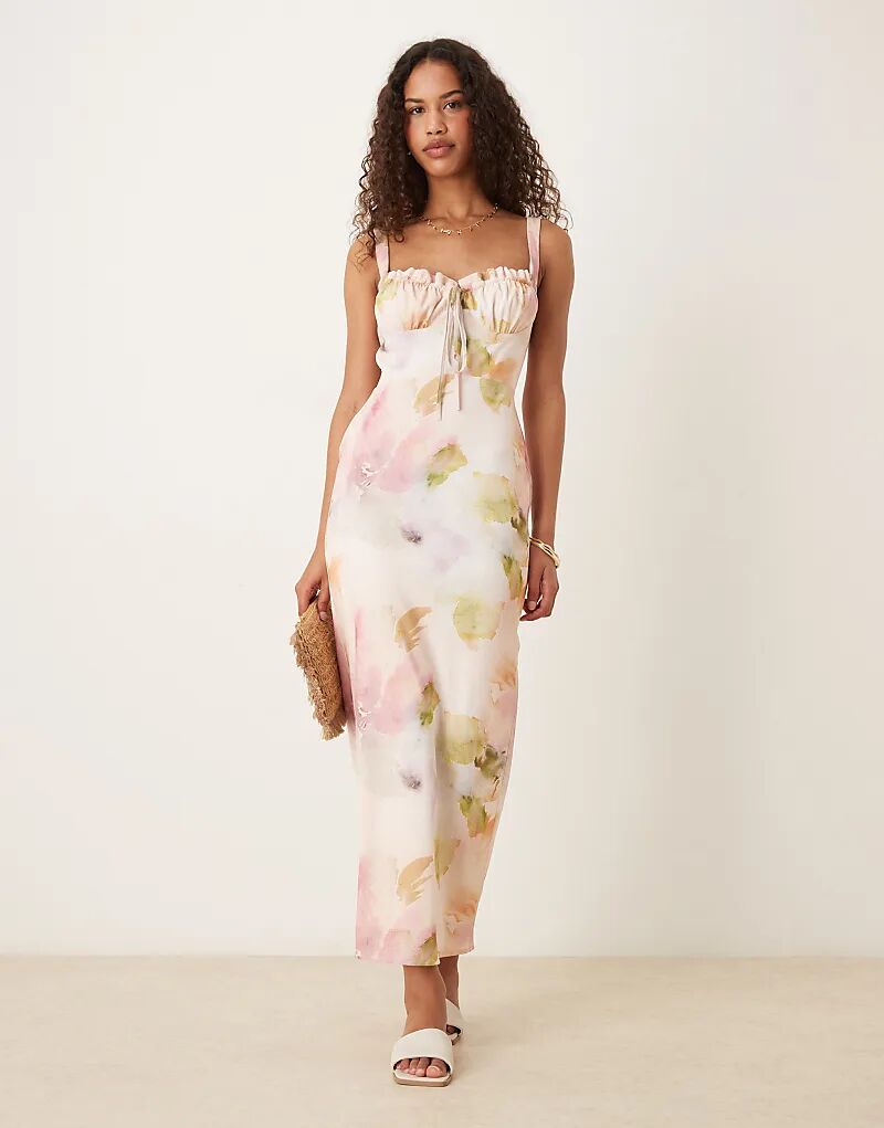 Платье миди ASOS DESIGN со сборками, нежно-розового цвета с цветочным принтом
Платье миди ASOS DESIGN со сборками, нежно-розового цвета с цветочным принтом