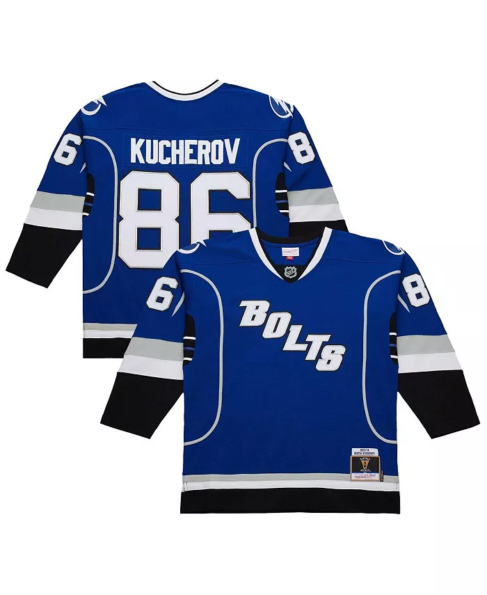 Мужская футболка Tampa Bay Lightning Nikita Kucherov синего цвета, сезон 2013-14, Power Play Mitchell & Ness
Мужская футболка Tampa Bay Lightning Nikita Kucherov синего цвета, сезон 2013-14, Power Play Mitchell & Ness