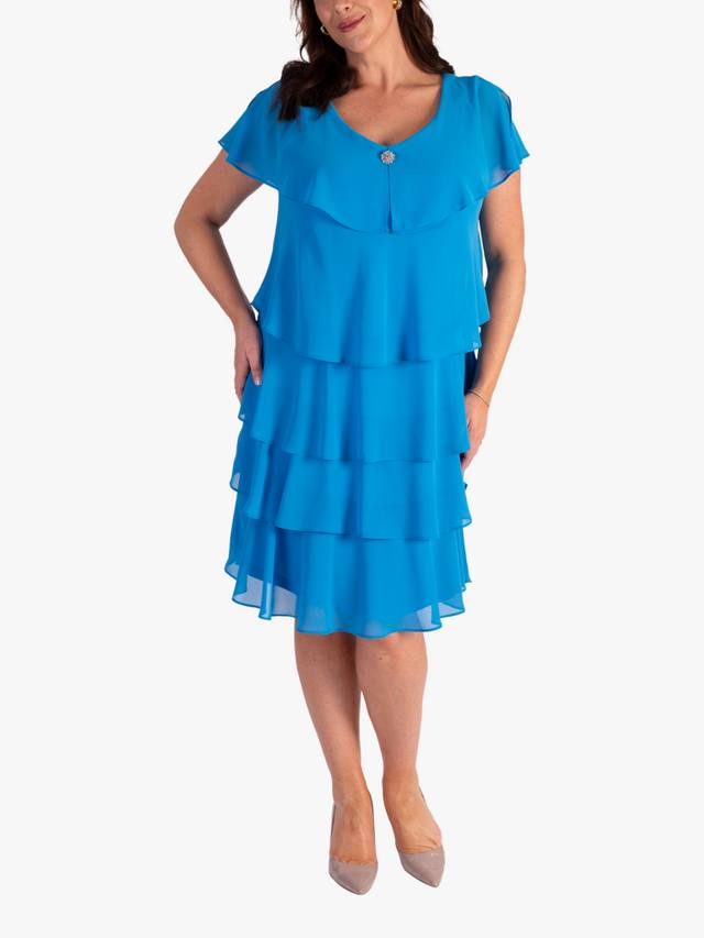 Шифоновое многоярусное платье с бриллиантами chesca, цвет Azure
Шифоновое многоярусное платье с бриллиантами chesca, цвет Azure