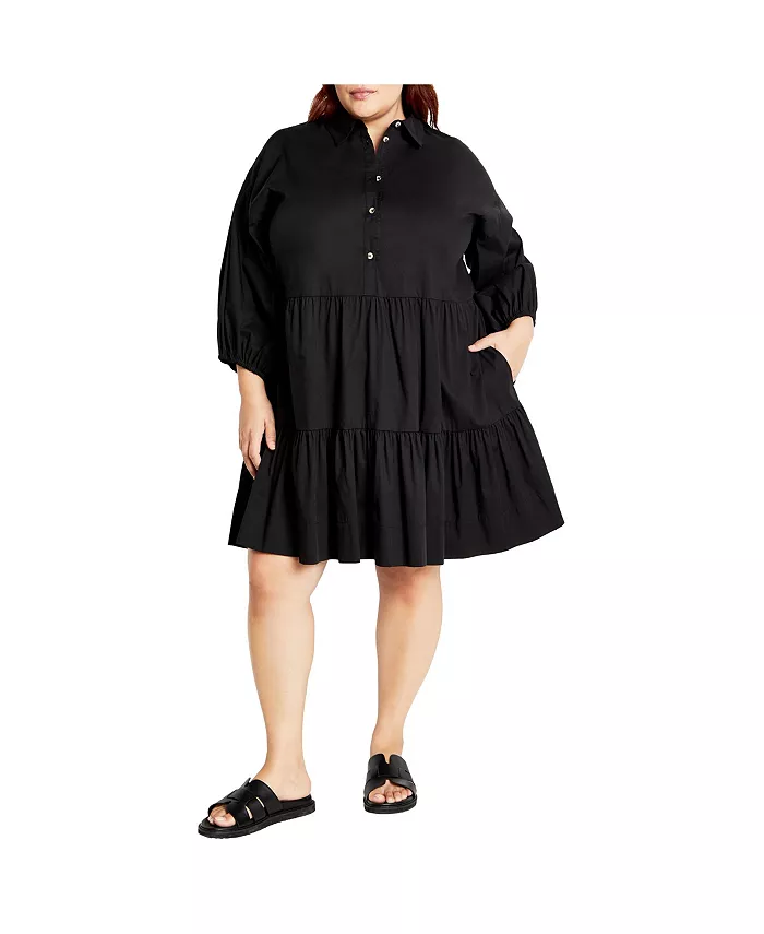 Мини-платье Kiara больших размеров CITY CHIC, черный
Мини-платье Kiara больших размеров CITY CHIC, черный