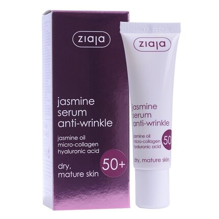 Антивозрастная сыворотка с жасмином для 50+, 30 мл, Ziaja
Антивозрастная сыворотка с жасмином для 50+, 30 мл, Ziaja