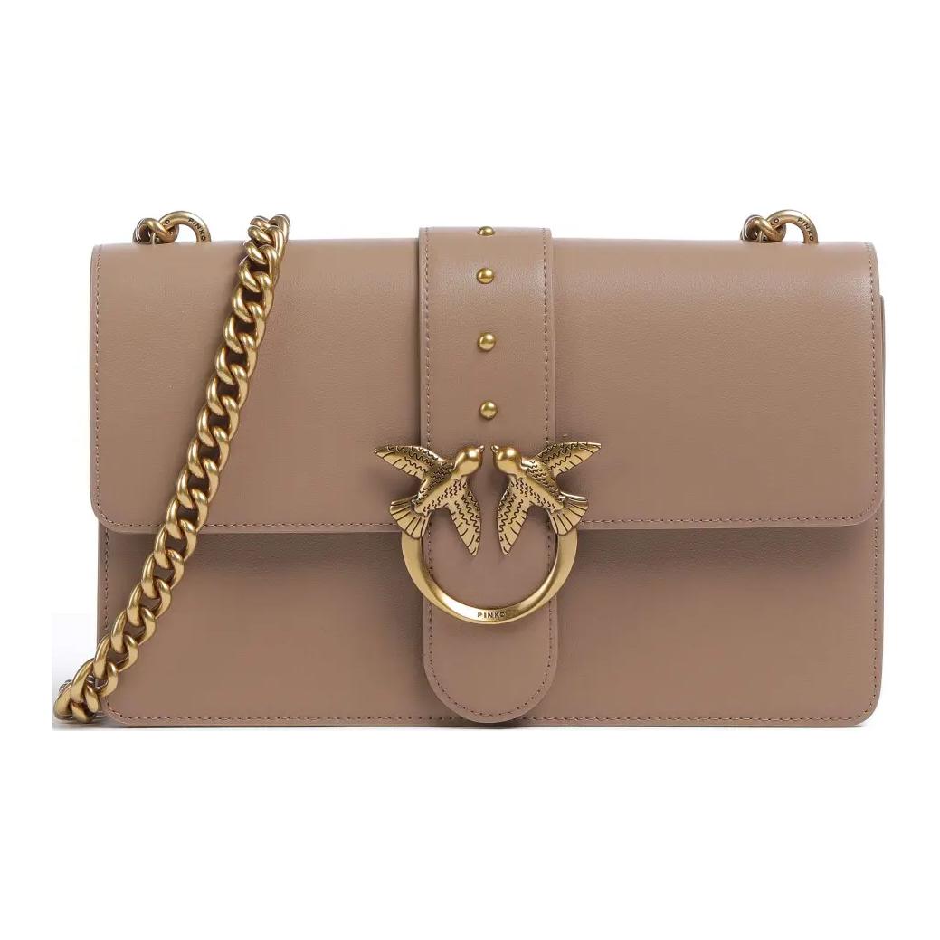 PINKO Женская коричневая сумка через плечо из натуральной телячьей кожи
PINKO Женская коричневая сумка через плечо из натуральной телячьей кожи