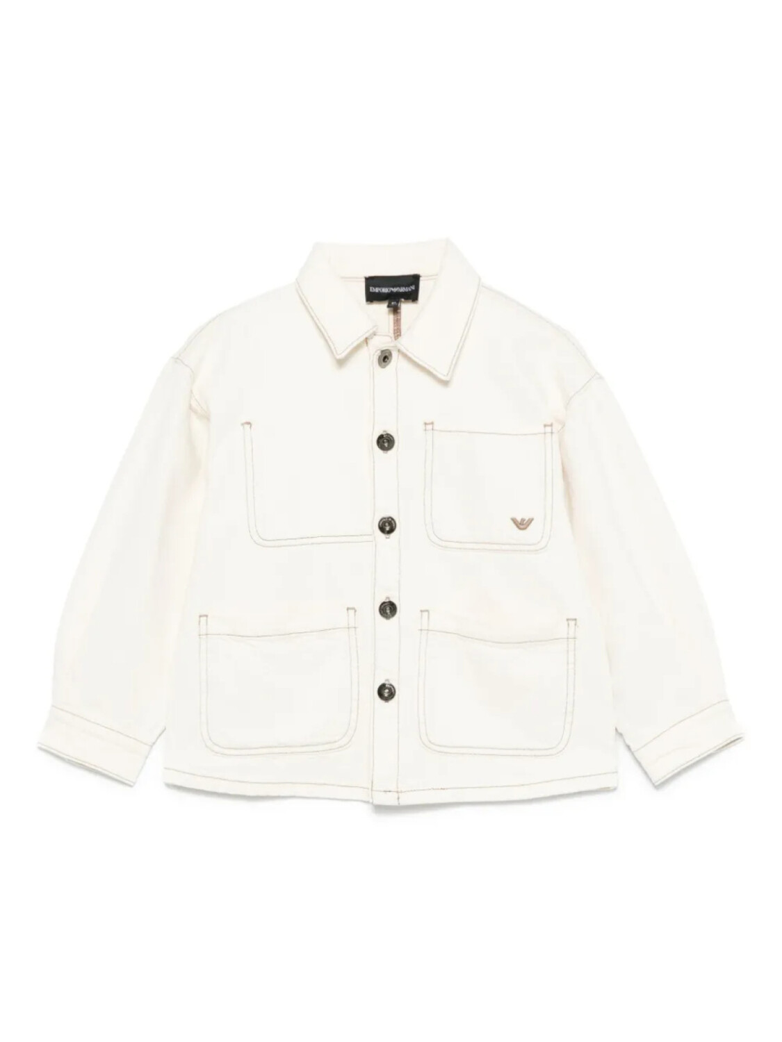 Emporio Armani Kids хлопковая куртка-рубашка, белый
Emporio Armani Kids хлопковая куртка-рубашка, белый