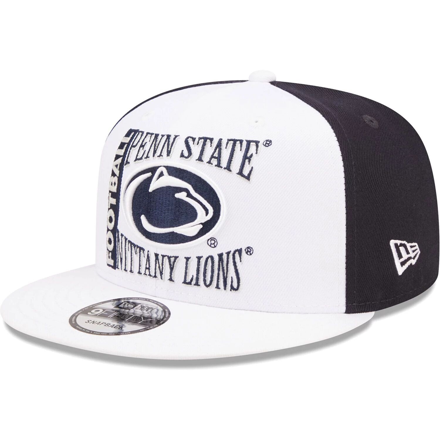 Мужская кепка New Era белого/темно-синего цвета Penn State Nittany Lions Retro Sport 9FIFTY Snapback Hat
Мужская кепка New Era белого/темно-синего цвета Penn State Nittany Lions Retro Sport 9FIFTY Snapback Hat