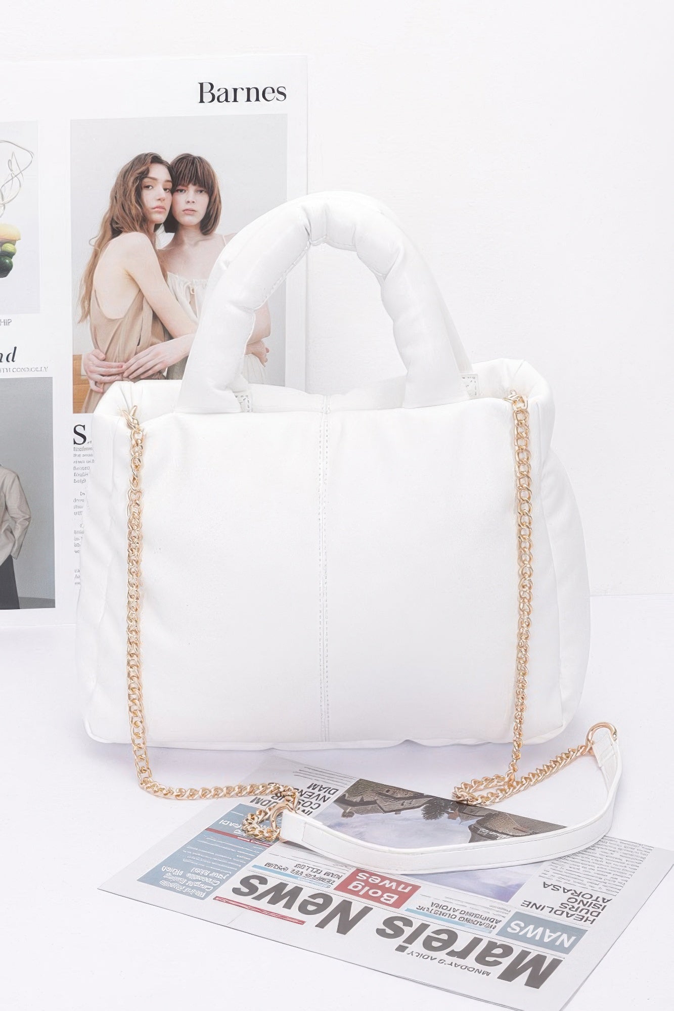 Искусственная кожаная сумка-тоут с мягкой подкладкой FASHNZFAB, белый
Искусственная кожаная сумка-тоут с мягкой подкладкой FASHNZFAB, белый