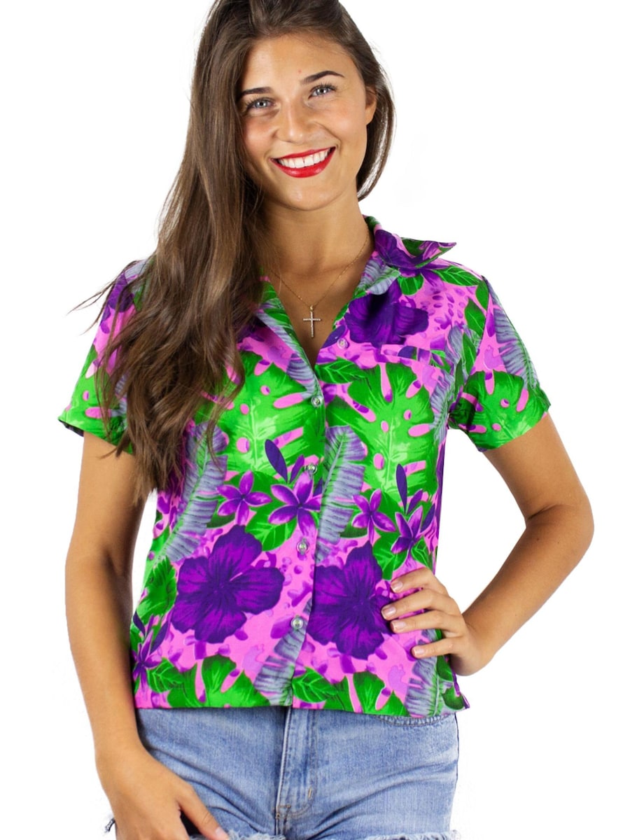 Блуза King Kameha Green Purple Flower, розовый
Блуза King Kameha Green Purple Flower, розовый