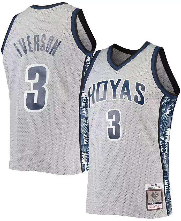 Мужская футболка-реплика Allen Iverson Georgetown Hoyas 1995-96 Swingman Mitchell & Ness, серый
Мужская футболка-реплика Allen Iverson Georgetown Hoyas 1995-96 Swingman Mitchell & Ness, серый