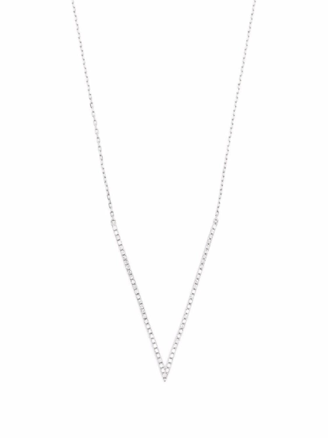 Колье Big V из белого золота с бриллиантами Djula, серебряный
Колье Big V из белого золота с бриллиантами Djula, серебряный