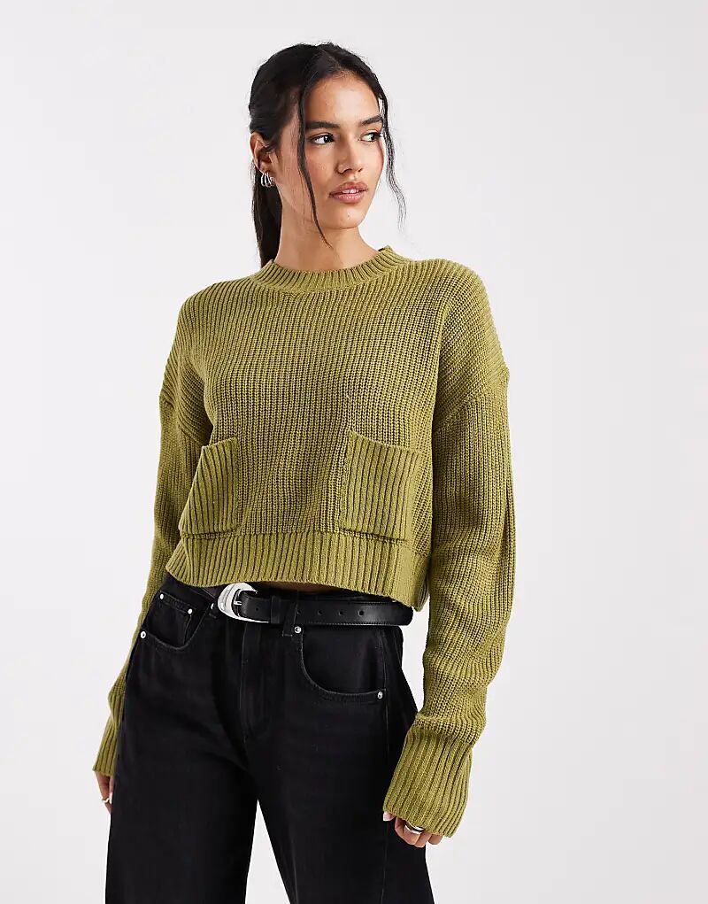 Джемпер Wednesdays Girl с карманами зеленого цвета
Джемпер Wednesdays Girl с карманами зеленого цвета