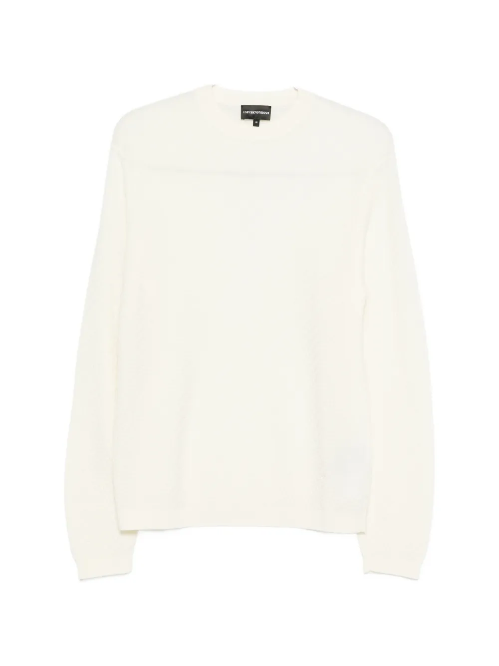 Текстурированный свитер с круглым вырезом Emporio Armani, бежевый
Текстурированный свитер с круглым вырезом Emporio Armani, бежевый
