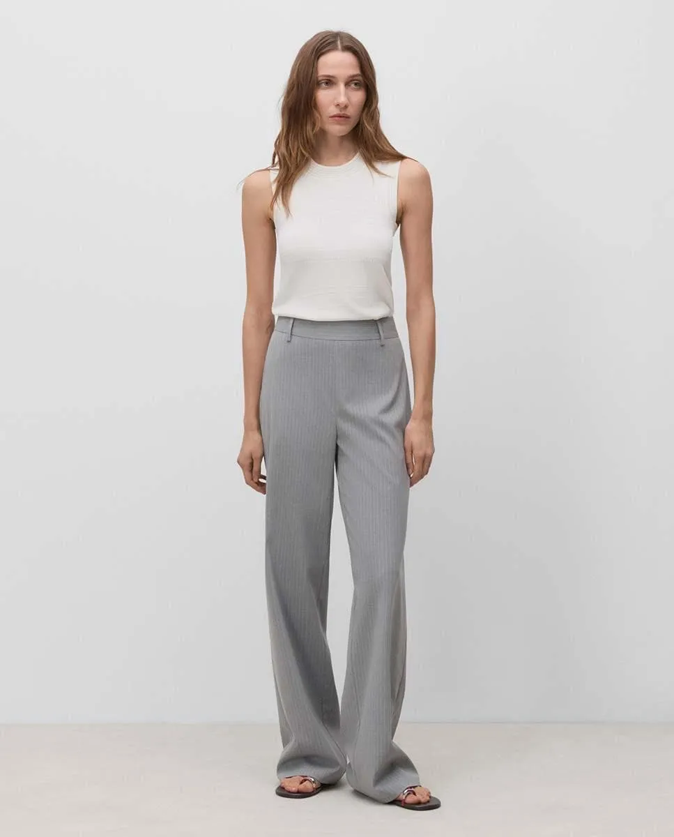 Женские брюки прямого кроя в полоску Simorra, серый
Женские брюки прямого кроя в полоску Simorra, серый