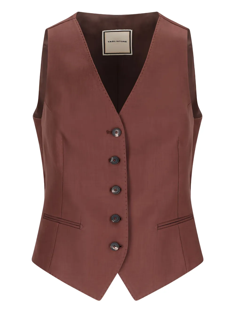 Жилет с V-образным вырезом TAGLIATORE, коричневый
Жилет с V-образным вырезом TAGLIATORE, коричневый