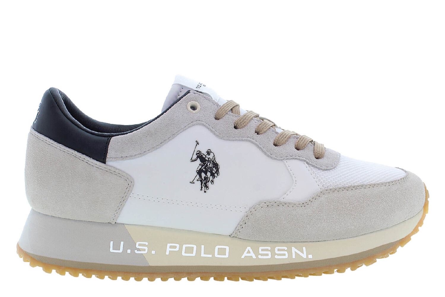 Кроссовки с вырезом US Polo Assn, белый 
Кроссовки с вырезом US Polo Assn, белый