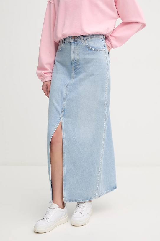 Джинсовая хлопковая юбка макси Maxi Skirt HW Stud Pepe Jeans, синий
Джинсовая хлопковая юбка макси Maxi Skirt HW Stud Pepe Jeans, синий