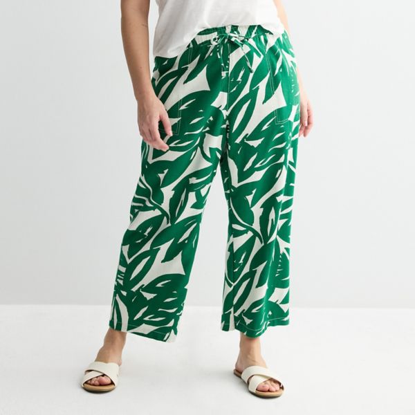 Льняные брюки больших размеров с широкими штанинами до щиколотки Sonoma Goods For Life, цвет ivory green foliage
Льняные брюки больших размеров с широкими штанинами до щиколотки Sonoma Goods For Life, цвет ivory green foliage