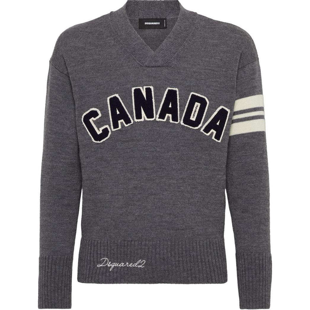 Свитер Canada College с V-образным вырезом от Dsquared2 DSQUARED 2, серый
Свитер Canada College с V-образным вырезом от Dsquared2 DSQUARED 2, серый