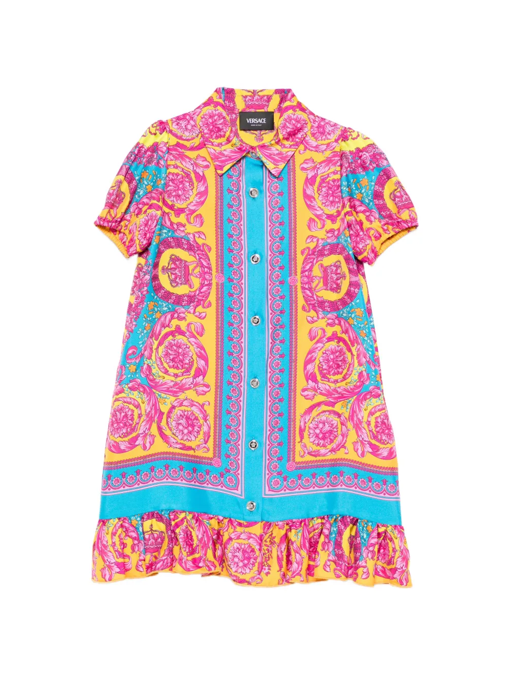 Платье с оборками и принтом Versace Kids, желтый
Платье с оборками и принтом Versace Kids, желтый