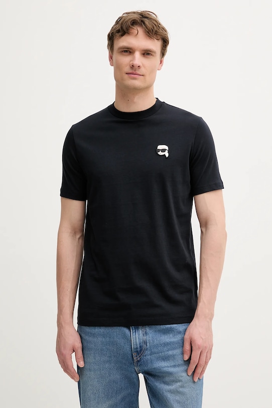 Хлопковая футболка Karl Lagerfeld, темно-синий
Хлопковая футболка Karl Lagerfeld, темно-синий