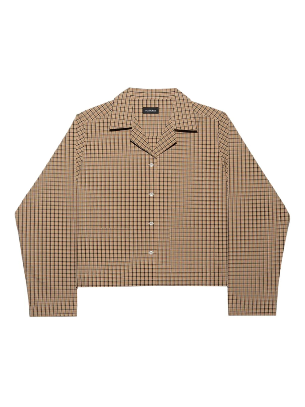Укороченная рубашка в клетку Mainless, нейтральный
Укороченная рубашка в клетку Mainless, нейтральный