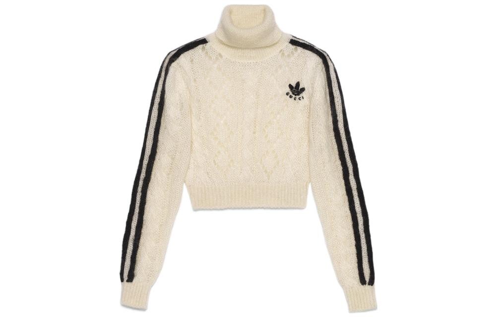 Женский свитер Adidas X Gucci, бежевый 
Женский свитер Adidas X Gucci, бежевый