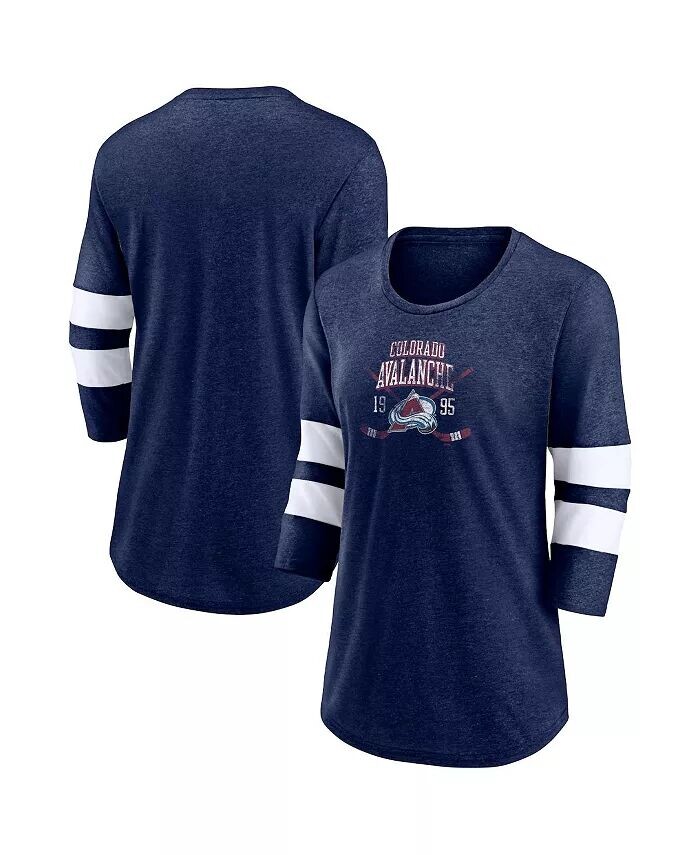 Женская футболка Heather Navy Colorado Avalanche Line Shift Tri-Blend с рукавами три четверти Fanatics
Женская футболка Heather Navy Colorado Avalanche Line Shift Tri-Blend с рукавами три четверти Fanatics
