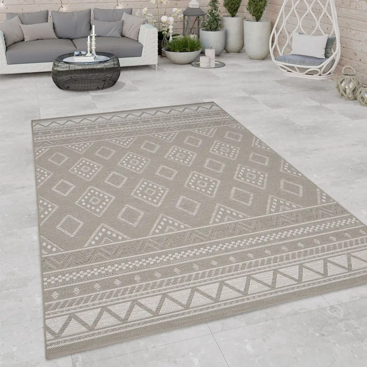 Ковер Paco Home "Vermont 184", прямоугольный, плоского переплетения, современный дизайн с ромбами, жесткий, подходит для использования на открытом воздухе 200х200 см, цвет sand
Ковер Paco Home "Vermont 184", прямоугольный, плоского переплетения, современный дизайн с ромбами, жесткий, подходит для использования на открытом воздухе 200х200 см, цвет sand