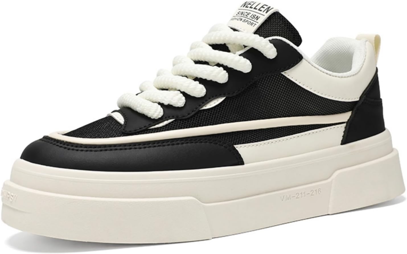 Мужские стильные кроссовки на платформе с цветными блоками, ретро повседневные шнурованные туфли с контрастной подкладкой, идеально подходят для повседневной носки и уличного стиля Aokisx, черный
Мужские стильные кроссовки на платформе с цветными блоками, ретро повседневные шнурованные туфли с контрастной подкладкой, идеально подходят для повседневной носки и уличного стиля Aokisx, черный