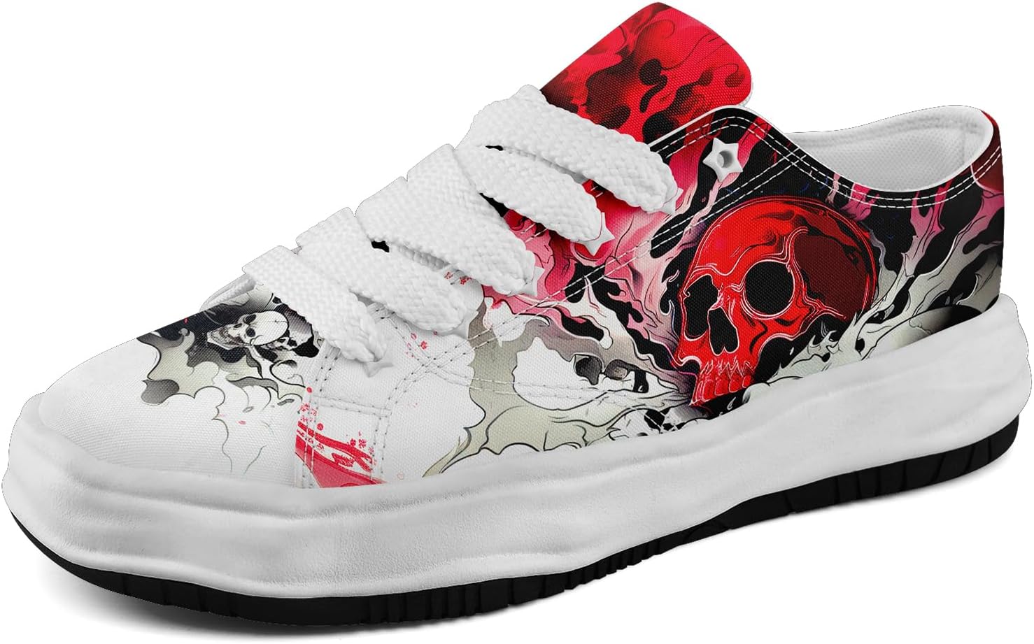 Кеды на низкой подошве для мужчин и женщин, яркие с черепом, легкие и удобные для прогулок Coolcustomize, белый/красный
Кеды на низкой подошве для мужчин и женщин, яркие с черепом, легкие и удобные для прогулок Coolcustomize, белый/красный