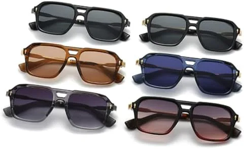 Солнцезащитные очки в стиле ретро с двойной перемычкой для женщин, градиентные, модные мужские солнцезащитные очки UV400, цвет «чай», один размер MTZJH, One Color
Солнцезащитные очки в стиле ретро с двойной перемычкой для женщин, градиентные, модные мужские солнцезащитные очки UV400, цвет «чай», один размер MTZJH, One Color