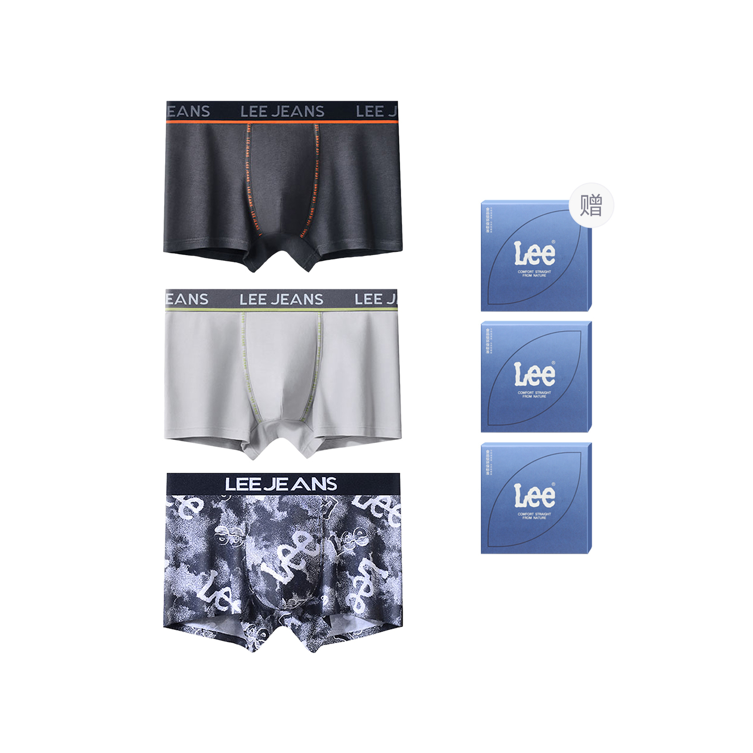 Боксеры мужские Brilliant Underpants 3 шт Lee, светло-серый
Боксеры мужские Brilliant Underpants 3 шт Lee, светло-серый